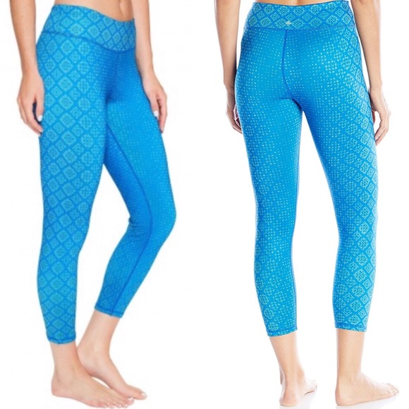 NWT Prana Roxanne Printed Harbor Bali Blue Legging - Picture 2 of 11
